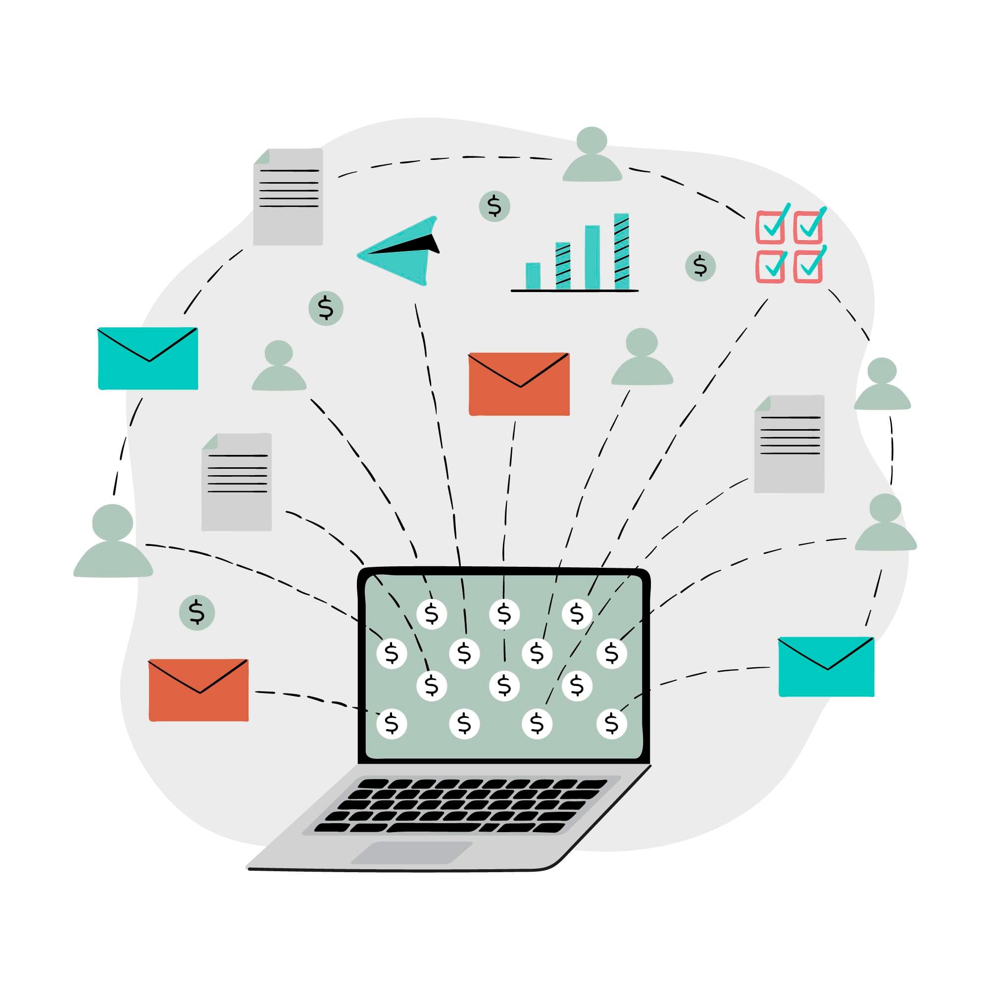 Scheduled Exports illustration